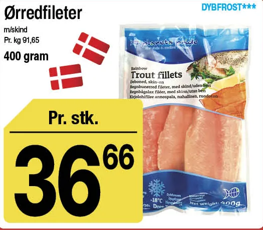 Ørredfileter – produktbillede