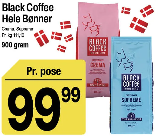 Black Coffee Hele Bønner – produktbillede