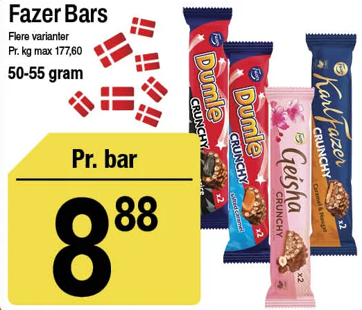 Fazer Bars – produktbillede