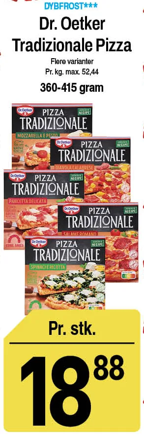 Dr. Oetker Tradizionale Pizza – produktbillede