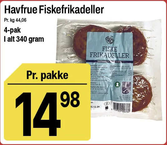 Havfrue Fiskefrikadeller – produktbillede