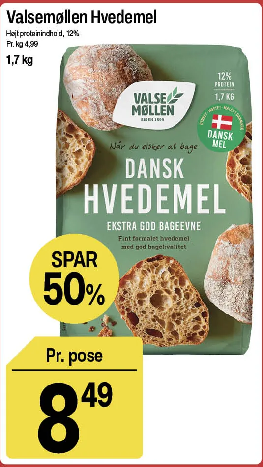 Valsemøllen Hvedemel – produktbillede