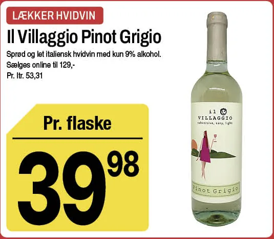 Il Villaggio Pinot Grigio – produktbillede
