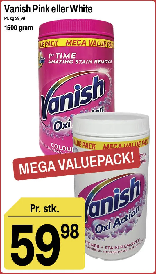 Vanish Pink eller White