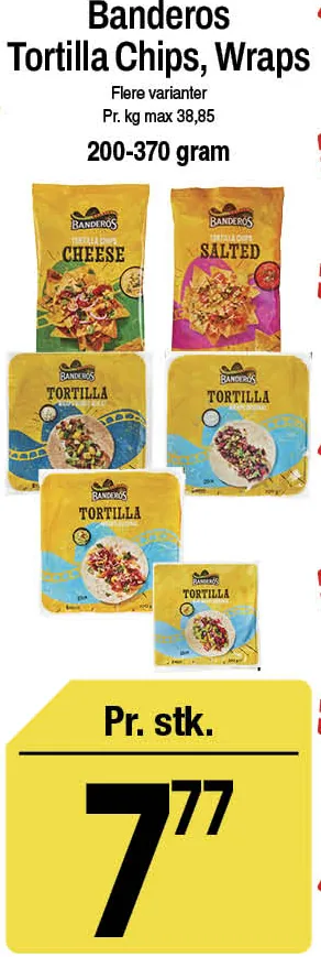 Banderos Tortilla Chips eller Wraps – produktbillede