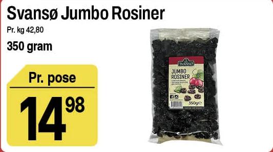 Svansø Jumbo Rosiner