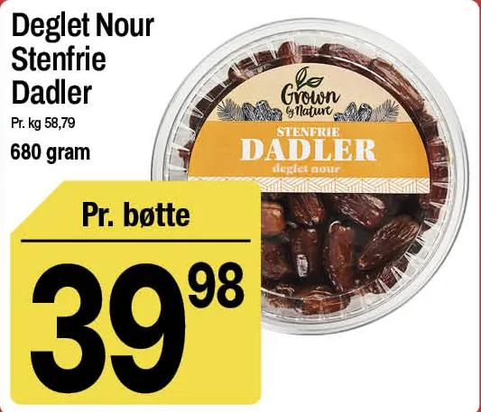 Deglet Nour Stenfrie Dadler