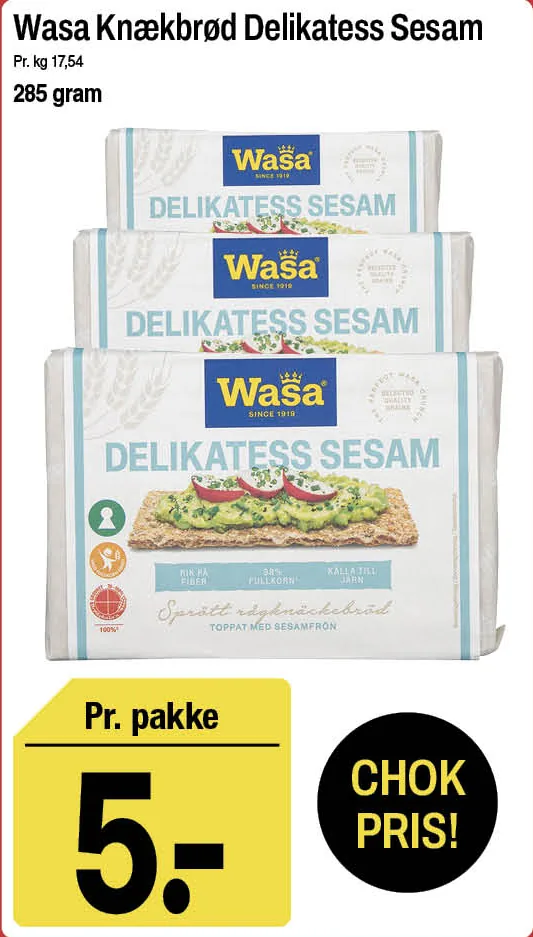 Wasa Knækbrød Delikatess Sesam