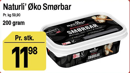 Naturli' Øko Smørbar