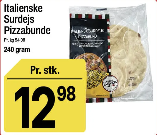 Italienske Surdejs Pizzabunde