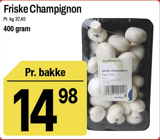 Friske Champignon – produktbillede