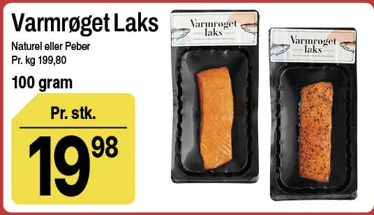 Varmrøget Laks – produktbillede
