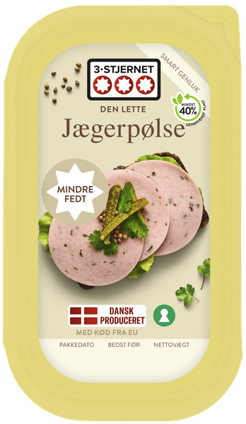 JÆGERPØLSE 9% FEDT 3 STJERNET