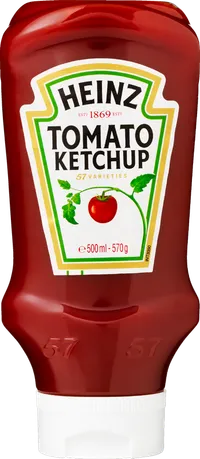 HEINZ TOMATKETCHUP TOP DOWN – produktbillede