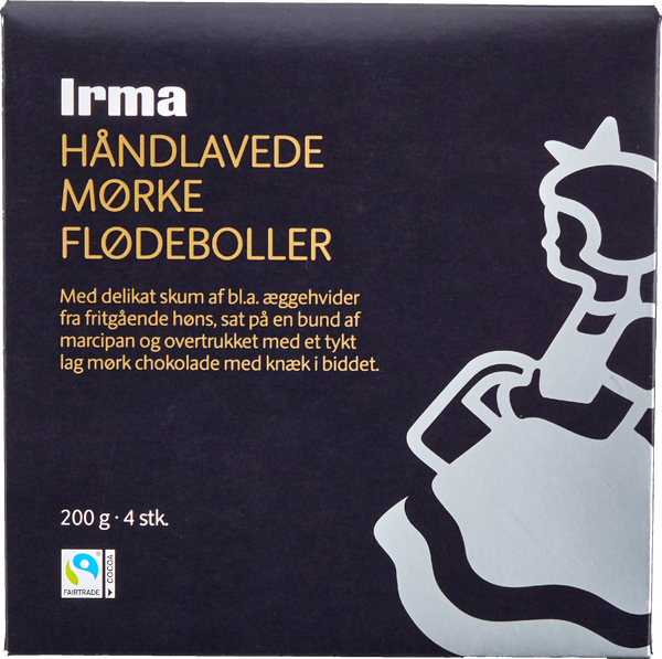 IRMA FLØDEBOLLER MØRK 200 G