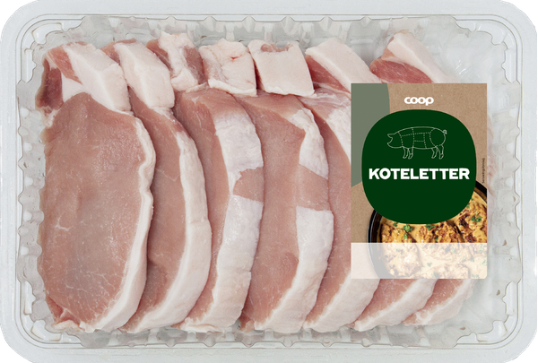 COOP KOTELETTER 1000 G