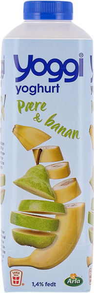 YOGGI YOGHURT PÆRE/BANAN 1,4%
