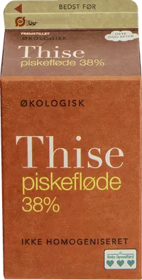 ØKO THISE PISKEFLØDE 38% – produktbillede