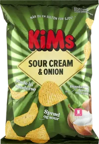 KIMS SOUR CREAM & ONION CHIPS – produktbillede