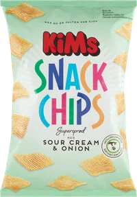 KIMS SNACK CHIPS SOURCREAM & ONION – produktbillede