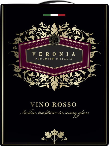 VERONIA VINO ROSSO ITALIEN BIB 3 L