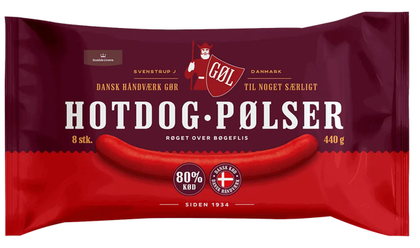 GØL HOT DOG PØLSER TULIP