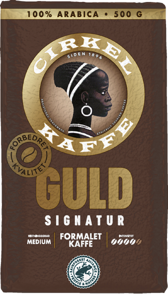 CIRKEL KAFFE GULD FORMALET
