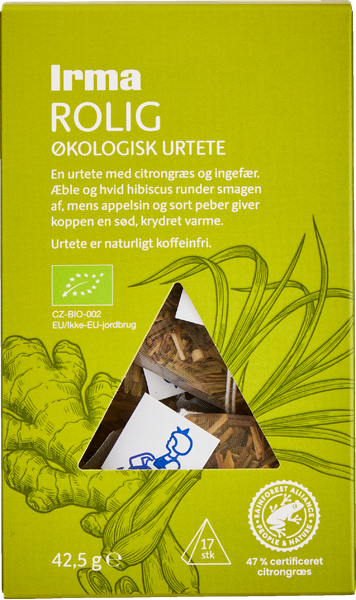 ØKO IRMA URTETE CITRON INGEFÆR 42,5 G