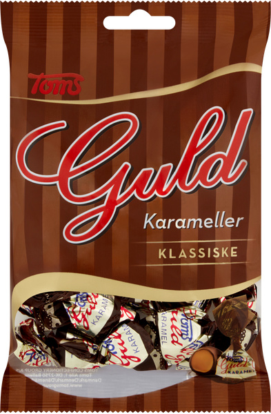 1/4 PL TOMS GULD KARAMELLER 100 G – produktbillede