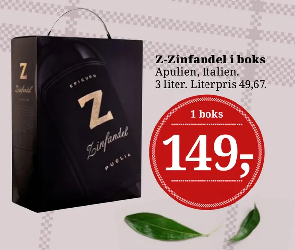 Z-Zinfandel i boks
