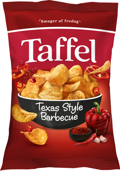 TAFFEL CHIPS TEXAS STYLE BARBECUE 165 G – produktbillede