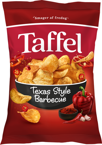 TAFFEL CHIPS TEXAS STYLE BARBECUE 165 G