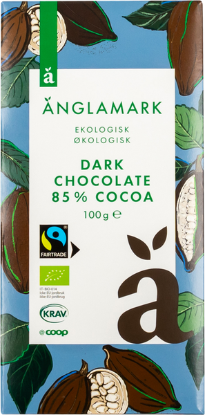 ØKO ÄNGLAMARK DARK CHOKOLADE 85% 100 G