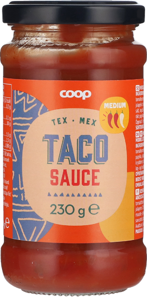 COOP TACO SAUCE MEDIUM 230 G