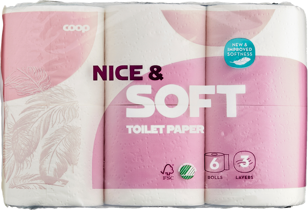 COOP NICE/SOFT TOILET PAPIR 3-LAG