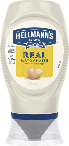 HELLMANN'S MAYONNAISE REAL 250 ML – produktbillede