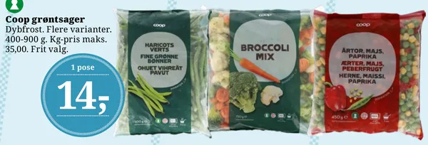 Coop grøntsager