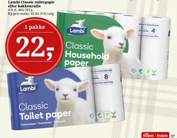 Lambi Classic Toiletpapir