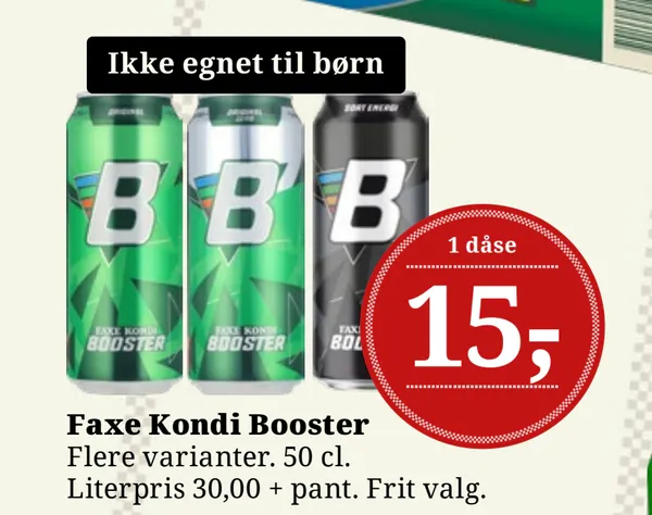 Faxe Kondi Booster Sort