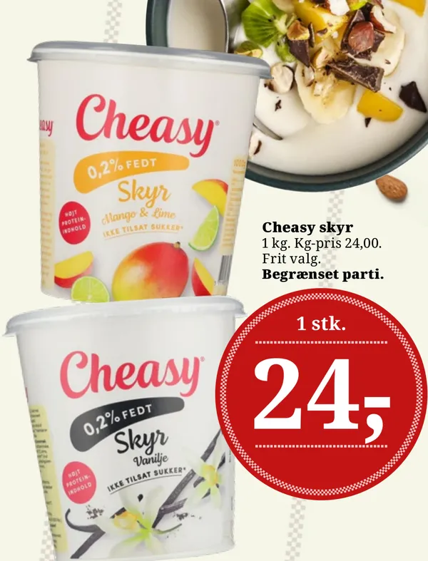 Cheasy Skyr Vanilje 0,2%