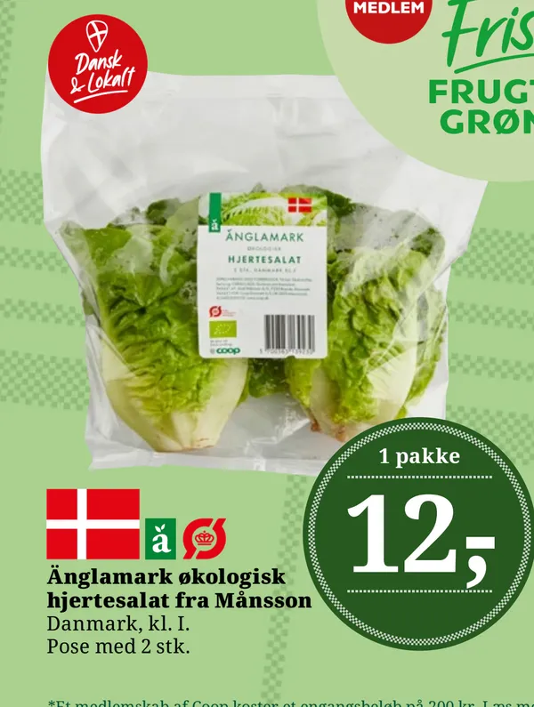 Änglamark økologisk hjertesalat fra Månsson