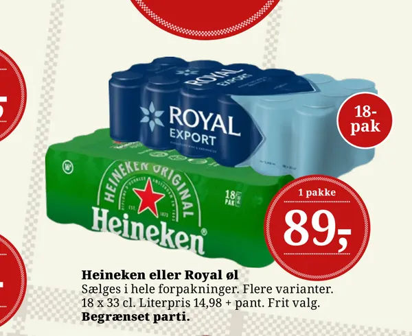 Heineken 18-Pk Ds
