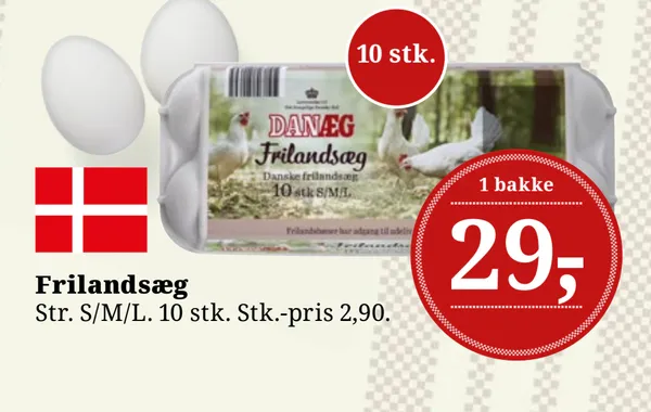 Frilandsæg Str. M/L