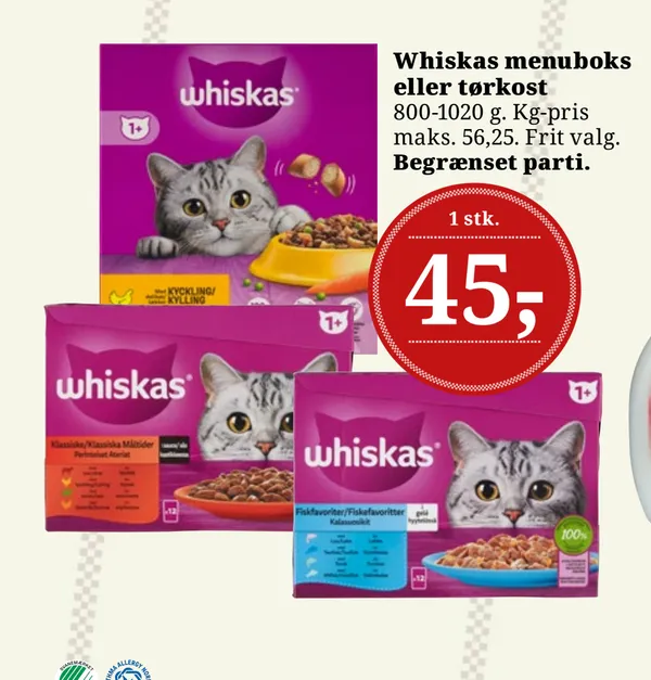 Whiskas 1+ Kylling