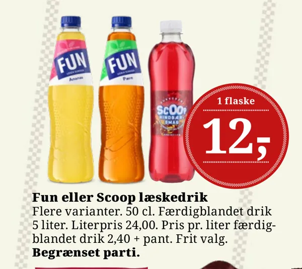 Scoop Hindbær Light