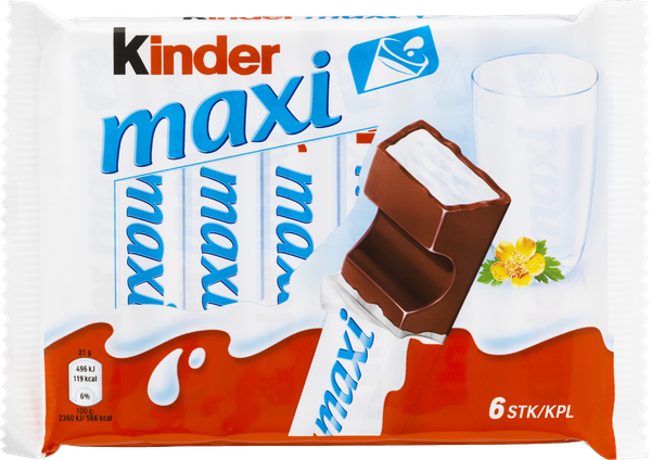 KINDER MAXI 6 X 21 G