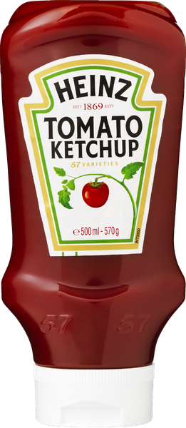 HEINZ TOMATKETCHUP TOP DOWN – produktbillede