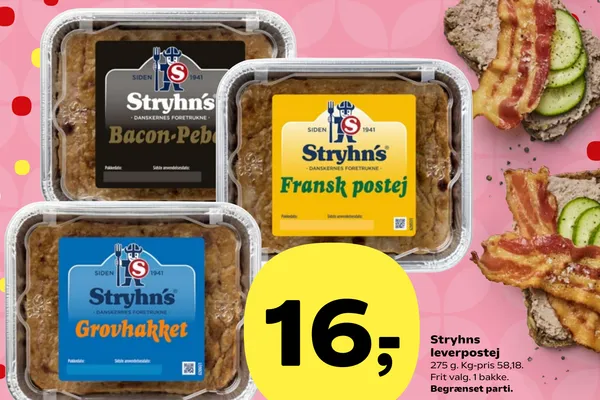 Stryhns Postej Bacon-Peber