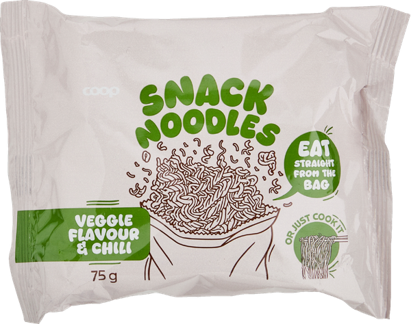 COOP SNACK NUDLER GRØNTSAGER 75 G