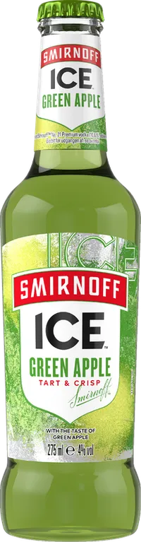 SMIRNOFF ICE GREEN APPLE 27,5 CL FL 4% – produktbillede